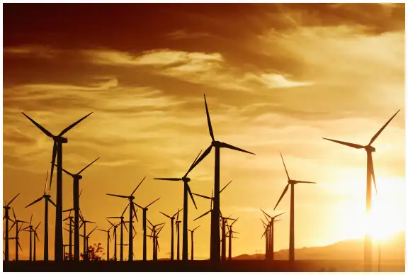 Romania wind turbines farms.